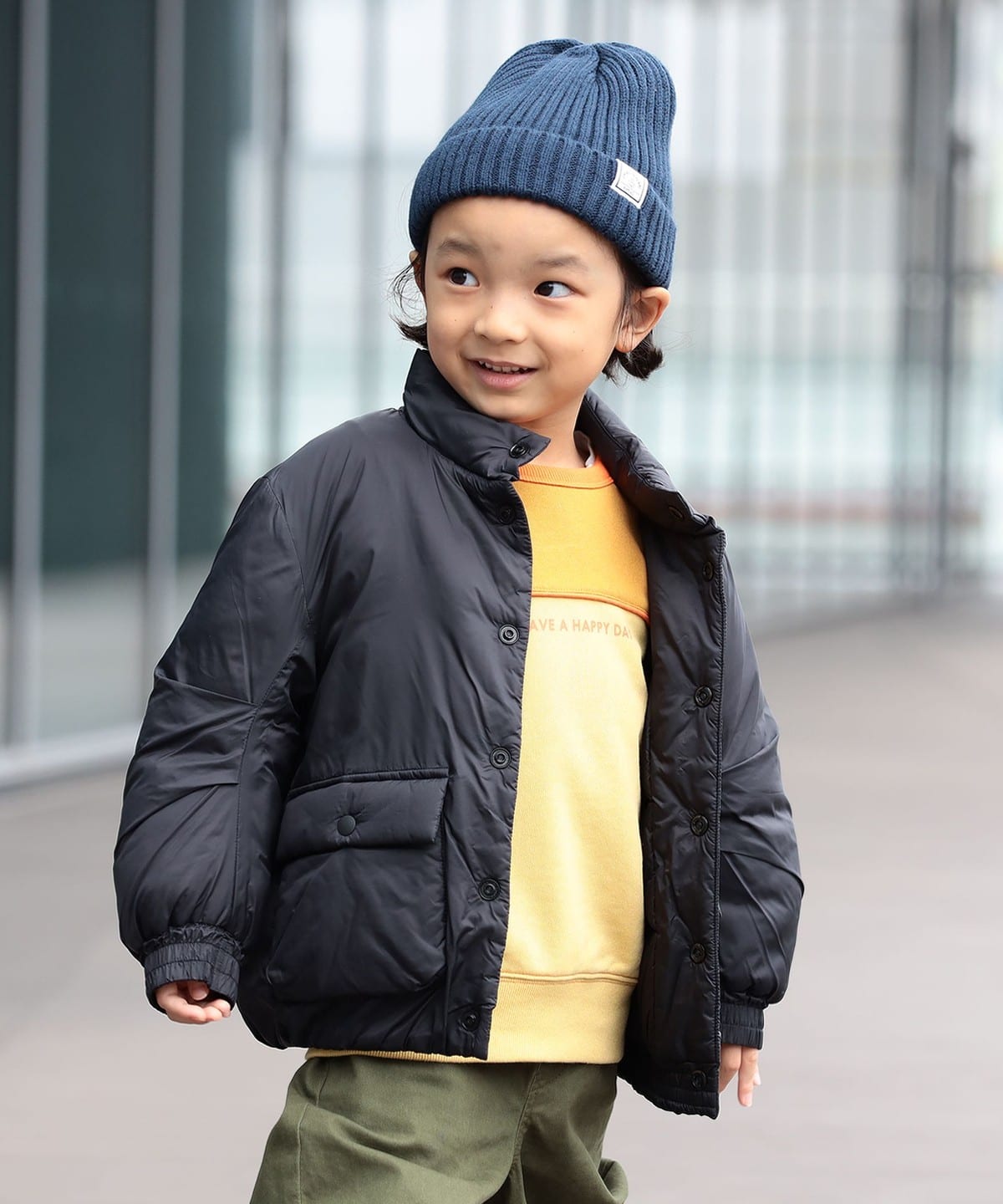 빔즈 키즈 패딩 일본 Beams 기능성 보온 발열 블루종 3컬러