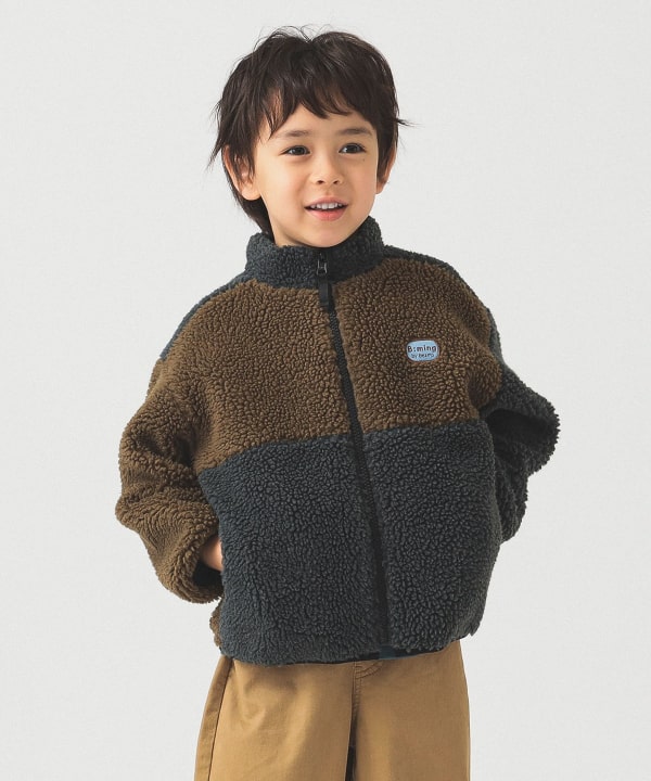 빔즈 키즈 자켓 일본 Beams 유아 리버시블 후리스 블루종 플리스 2컬러