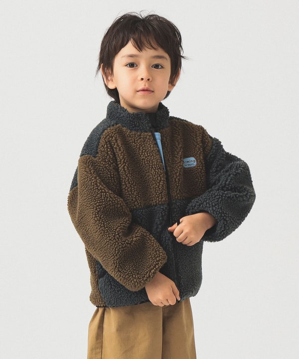 빔즈 키즈 자켓 일본 Beams 유아 리버시블 후리스 블루종 플리스 2컬러