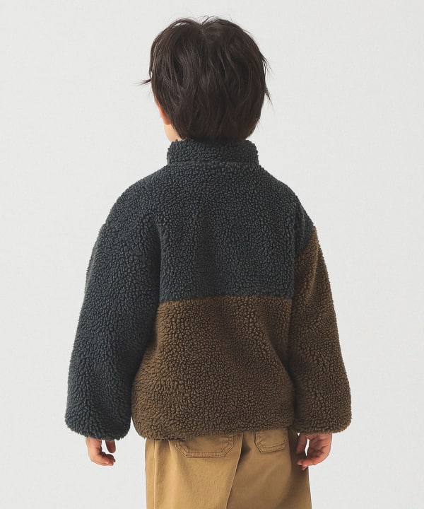 빔즈 키즈 자켓 일본 Beams 유아 리버시블 후리스 블루종 플리스 2컬러