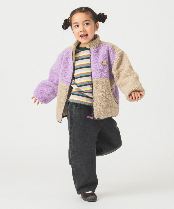 빔즈 키즈 자켓 일본 Beams 유아 리버시블 후리스 블루종 플리스 2컬러