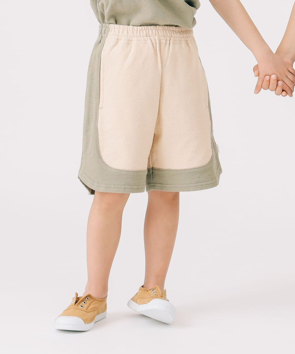 빔즈 키즈 바지 일본 Beams 유아 반바지 투톤 숏팬츠 2컬러