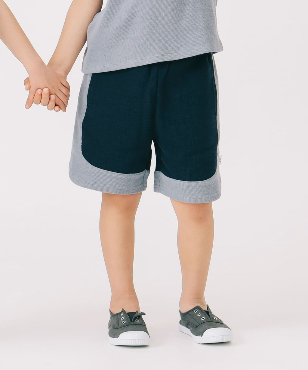 빔즈 키즈 바지 일본 Beams 유아 반바지 투톤 숏팬츠 2컬러