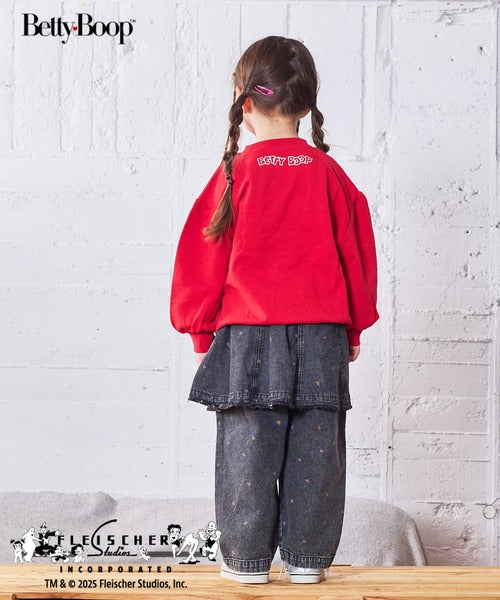 마키즈 키즈 티셔츠 일본 긴팔티 베티 부프 프린트 트레이너 맨투맨 3컬러