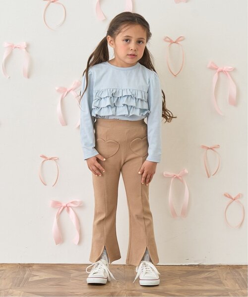 petit main 키즈 바지 일본 쁘띠메인 유아 토모 슬림 플레어 팬츠 6컬러