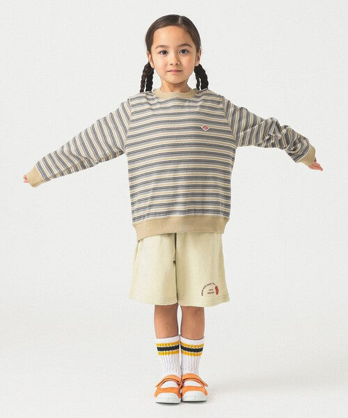 Danton Kids T-shirt Japanese long-sleeved striped design 2-color 