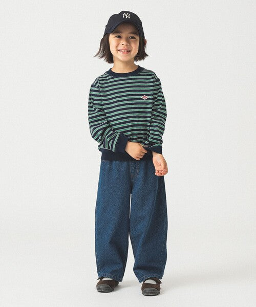 단톤 키즈 티셔츠 일본 긴팔티 스트라이프 디자인 2컬러