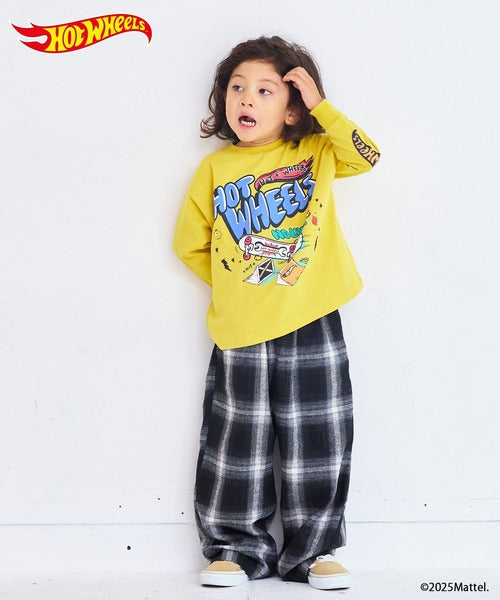 마키즈 키즈 바지 일본 유아 이지 와이드 체크 팬츠 와이드 타입 3컬러