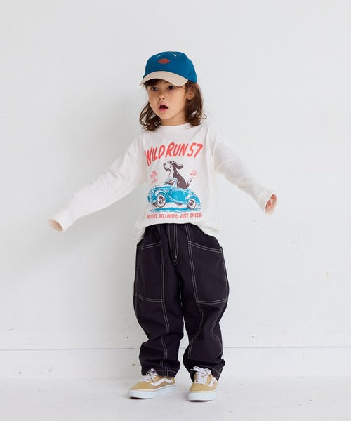 마키즈 키즈 바지 일본 유아 카고바지 패치 포켓 디자인 6컬러