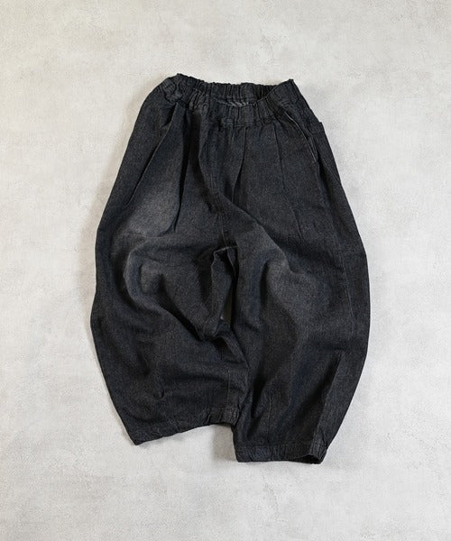 마키즈 바지 일본 키즈 청바지 데님 배럴 팬츠 테이퍼드 디자인 2컬러