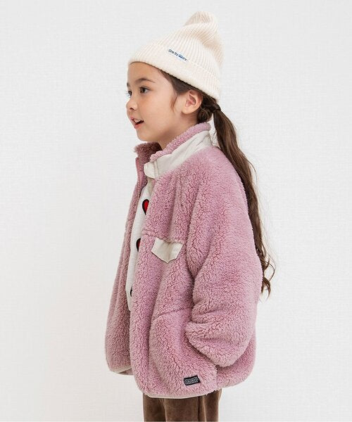 브리즈 키즈 후리스 일본 유아 플리스 퍼프리스 재킷 배색 디자인 6컬러