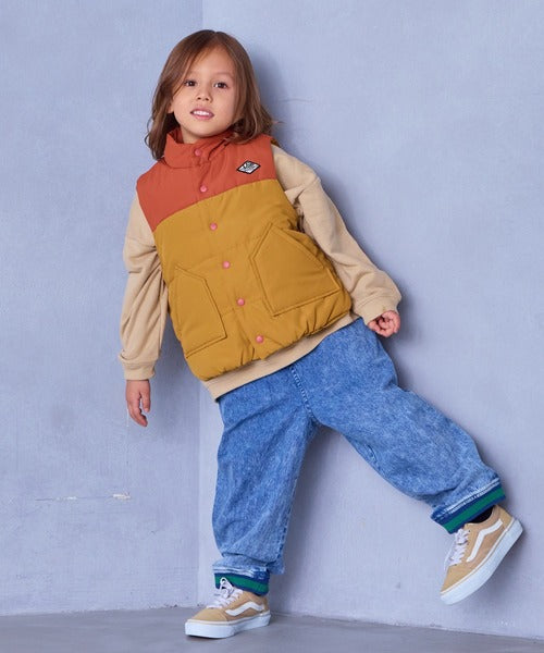 마키즈 조끼 일본 키즈 베스트 요크 퀼트 스냅버튼 데일리 4컬러