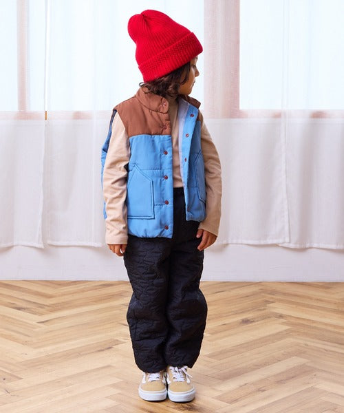 마키즈 조끼 일본 키즈 베스트 요크 퀼트 스냅버튼 데일리 4컬러