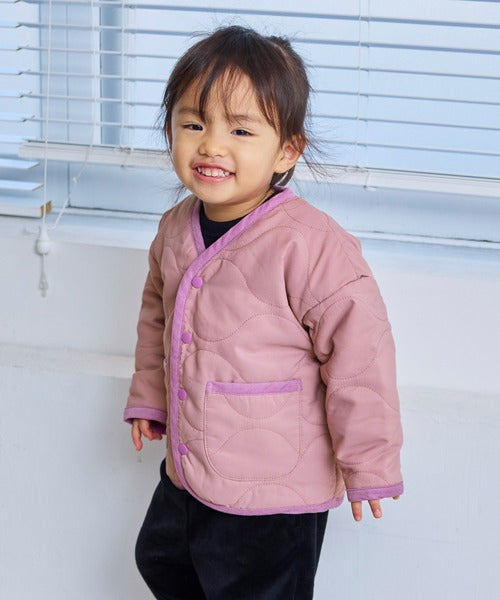 마키즈 가디건 일본 키즈 카디건 퀄트 재킷 머신워셔블 타입 6컬러