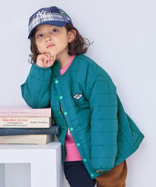 마키즈 패딩 일본 키즈 자켓 머신 워셔블 스퀘어 퀼트 노카라 6컬러