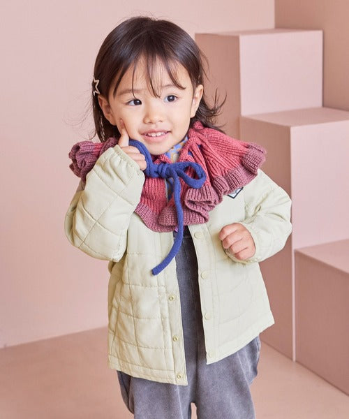 마키즈 패딩 일본 키즈 자켓 머신 워셔블 스퀘어 퀼트 노카라 6컬러