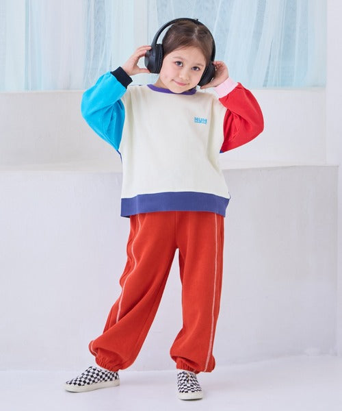 마키즈 키즈 바지 일본 유아 스웨트 팬츠 세로 줄무늬 디자인 5컬러