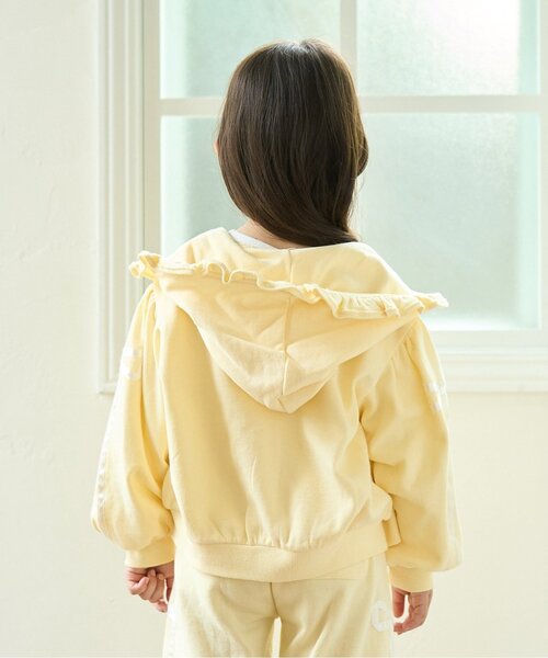 petit main 키즈 티셔츠 일본 쁘띠마인 유아 후드짚업 리본 라인풀 6컬러