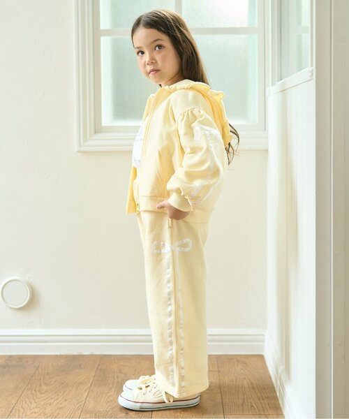 petit main 키즈 티셔츠 일본 쁘띠마인 유아 후드짚업 리본 라인풀 6컬러