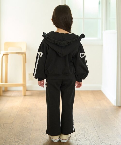 petit main 키즈 티셔츠 일본 쁘띠마인 유아 후드짚업 리본 라인풀 6컬러