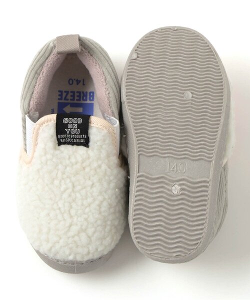 브리즈 키즈 신발 일본 유아 슬립온 겨울 보아 디자인 2컬러