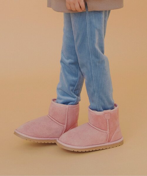 브리즈 키즈 신발 일본 유아 어그 보아 무톤 스웨이드 겨울 부츠 7컬러