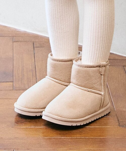 브리즈 키즈 신발 일본 유아 어그 보아 무톤 스웨이드 겨울 부츠 7컬러