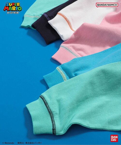 브리즈 키즈 티셔츠 일본 유아 긴팔티 닌텐도 슈퍼마리오 박스 맨투맨 6컬러