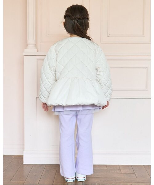 petit main 키즈 자켓 일본 쁘띠메인 유아 블루종 진주 퀼팅 페블럼 4컬러