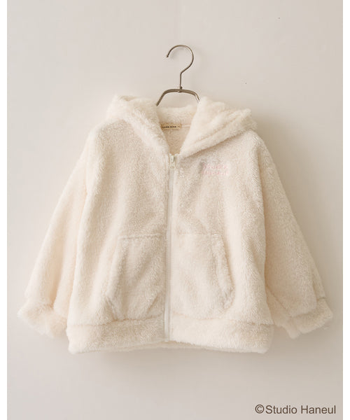 petit main 키즈 자켓 일본 쁘띠메인 유아 후드 짚업 타르트팜 2컬러