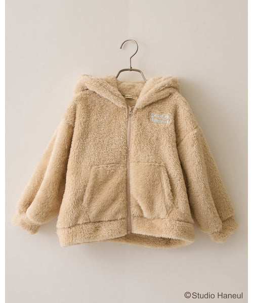 petit main 키즈 자켓 일본 쁘띠메인 유아 후드 짚업 타르트팜 2컬러