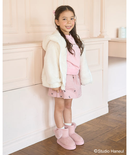 petit main 키즈 자켓 일본 쁘띠메인 유아 후드 짚업 타르트팜 2컬러