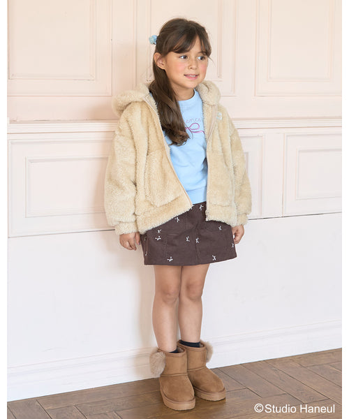 petit main 키즈 자켓 일본 쁘띠메인 유아 후드 짚업 타르트팜 2컬러