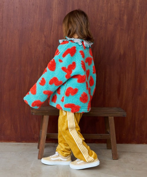 마키즈 키즈 자켓 일본 유아 후리스 자가드 보어 재킷 6컬러