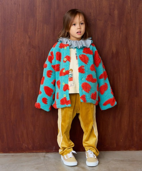 마키즈 키즈 자켓 일본 유아 후리스 자가드 보어 재킷 6컬러