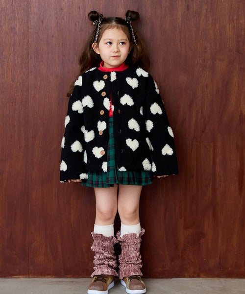 마키즈 키즈 자켓 일본 유아 후리스 자가드 보어 재킷 6컬러