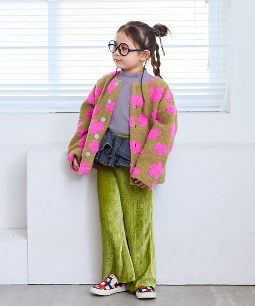 마키즈 키즈 자켓 일본 유아 후리스 자가드 보어 재킷 6컬러