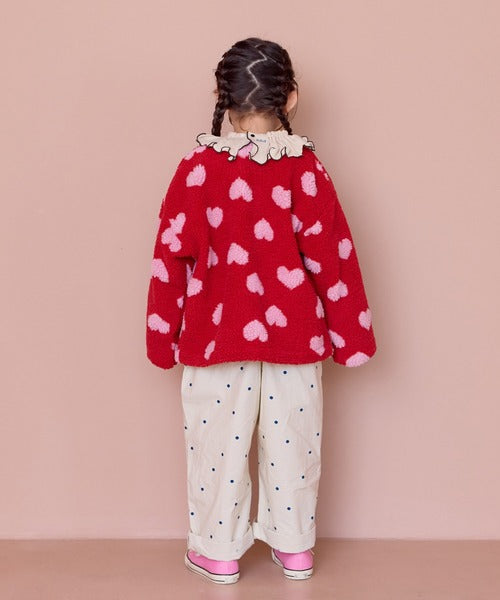 마키즈 키즈 자켓 일본 유아 후리스 자가드 보어 재킷 6컬러