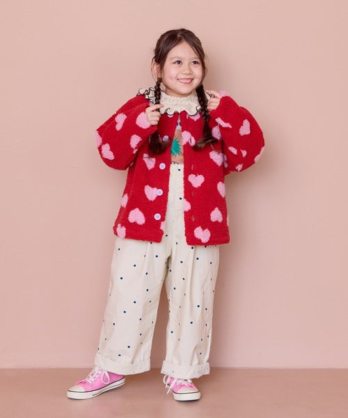 마키즈 키즈 자켓 일본 유아 후리스 자가드 보어 재킷 6컬러