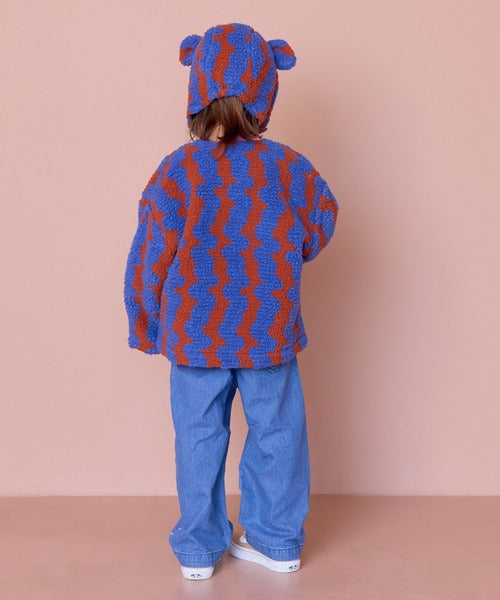 마키즈 키즈 자켓 일본 유아 후리스 자가드 보어 재킷 6컬러