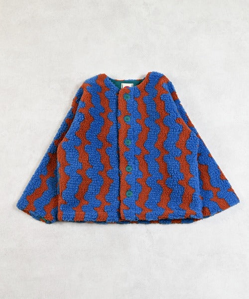 마키즈 키즈 자켓 일본 유아 후리스 자가드 보어 재킷 6컬러