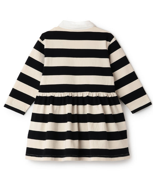 petit main 키즈 치마 일본 쁘띠메인 유아 원피스 라거 폴로 긴팔티 2컬러