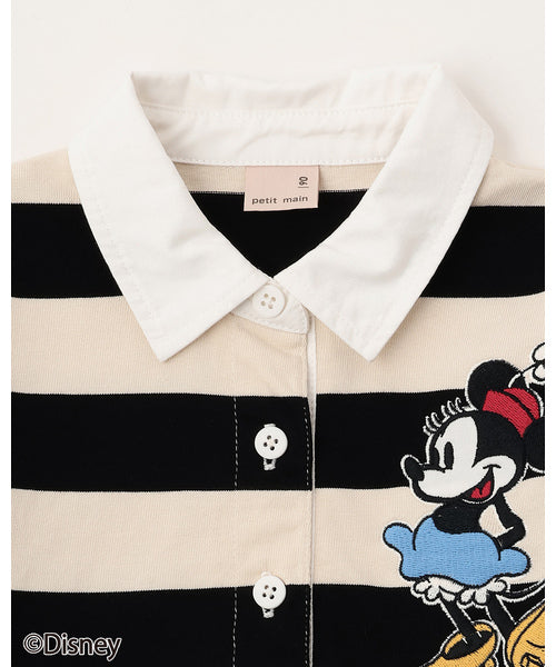 petit main 키즈 치마 일본 쁘띠메인 유아 원피스 라거 폴로 긴팔티 2컬러