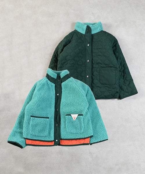 마키즈 키즈 자켓 일본 후리스 블루종 리버시블 보아 플리스 3컬러