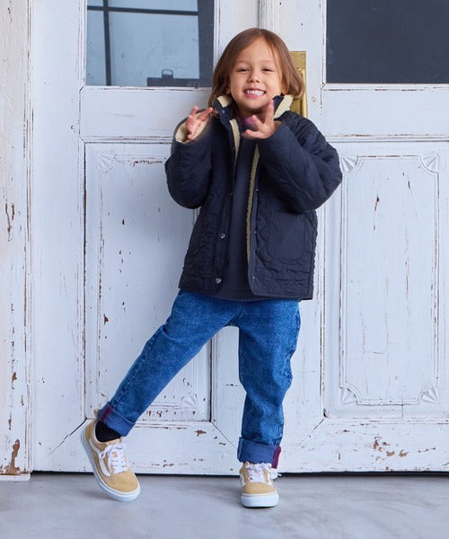 마키즈 키즈 자켓 일본 후리스 블루종 리버시블 보아 플리스 3컬러