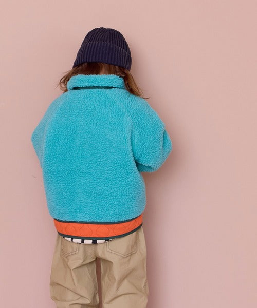 마키즈 키즈 자켓 일본 후리스 블루종 리버시블 보아 플리스 3컬러