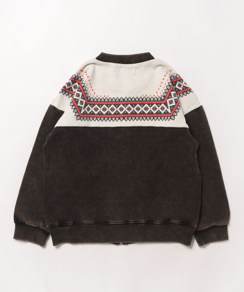 마키즈 키즈 자켓 일본 유아 점퍼 눈송이 디자인 짚업 스웨트 재킷 3컬러