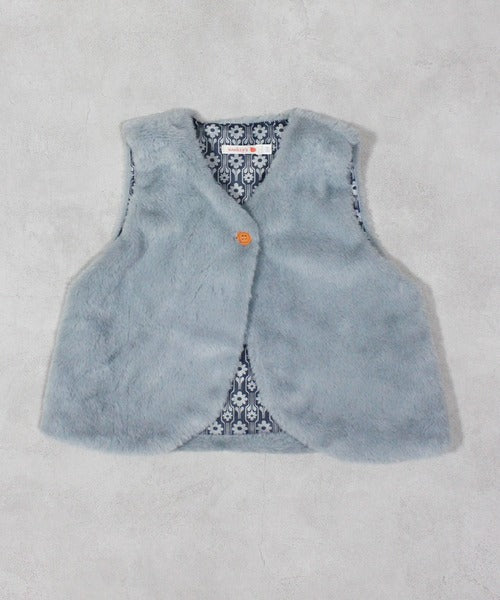 마키즈 조끼 일본 키즈 베스트 무지 심플 퍼 디자인 3컬러