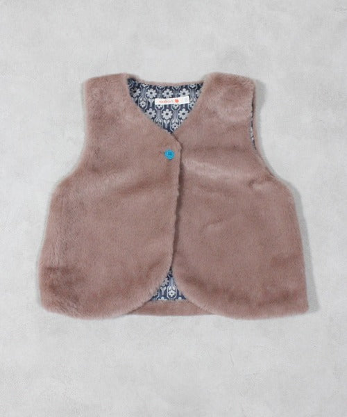 마키즈 조끼 일본 키즈 베스트 무지 심플 퍼 디자인 3컬러