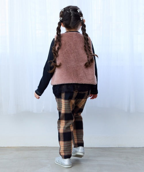 마키즈 조끼 일본 키즈 베스트 무지 심플 퍼 디자인 3컬러